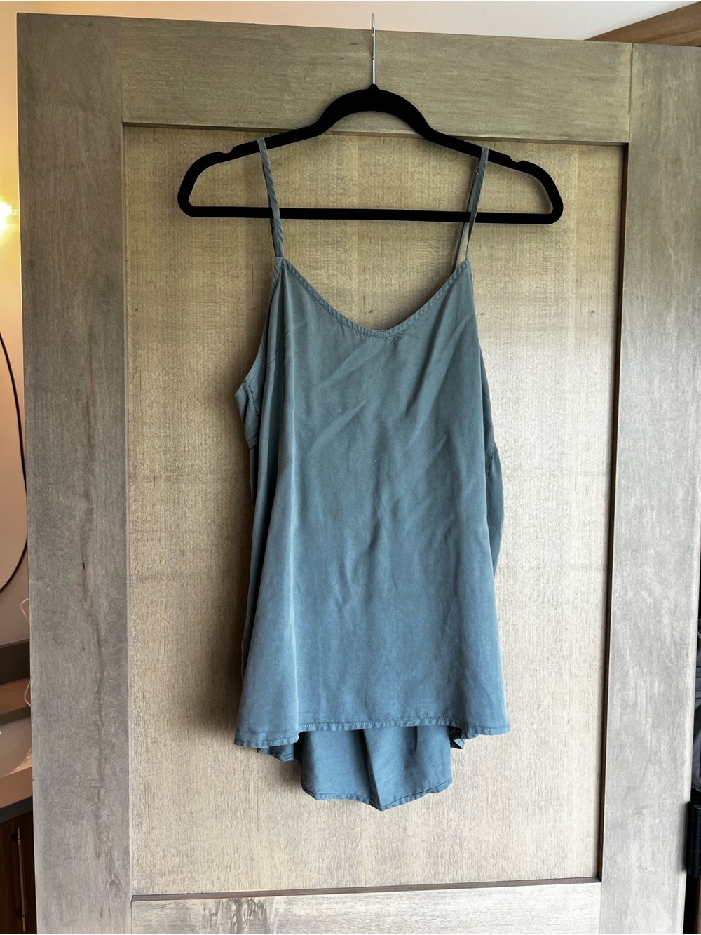 Wishlist Slate Blue V-Neck Camisole with Spaghetti Straps